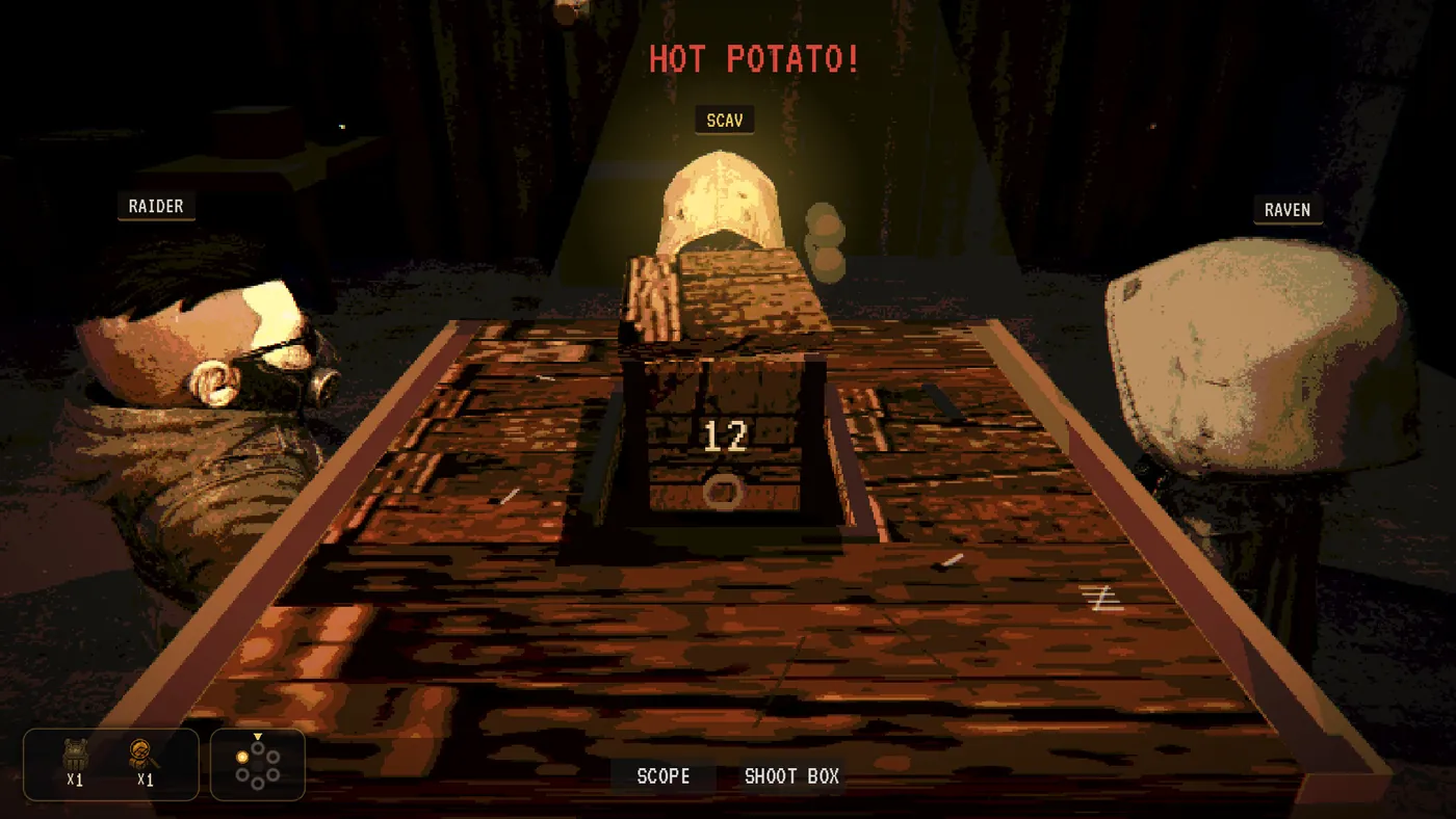 The live parcel in play as the timer runs down